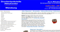 Desktop Screenshot of akkucenter-wue.de